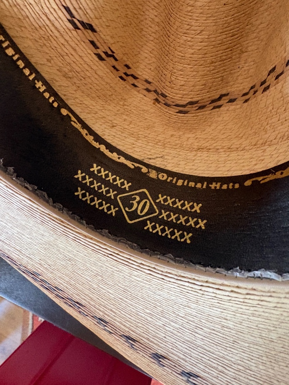 D.A. Hats by Avelar Authentic Sahuayo Palm Leaf Gus Cowboy Hat - Size 6 (21”) - Picture 12 of 17